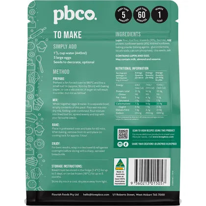 PBco- Sunflower & Linseed Bread Mix Low Carb-340g