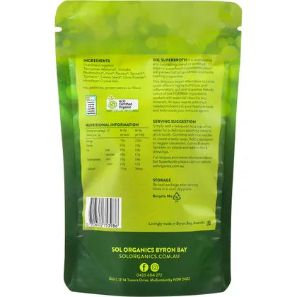 Sol Organics- Superbroth Vegan Friendly Broth-100g