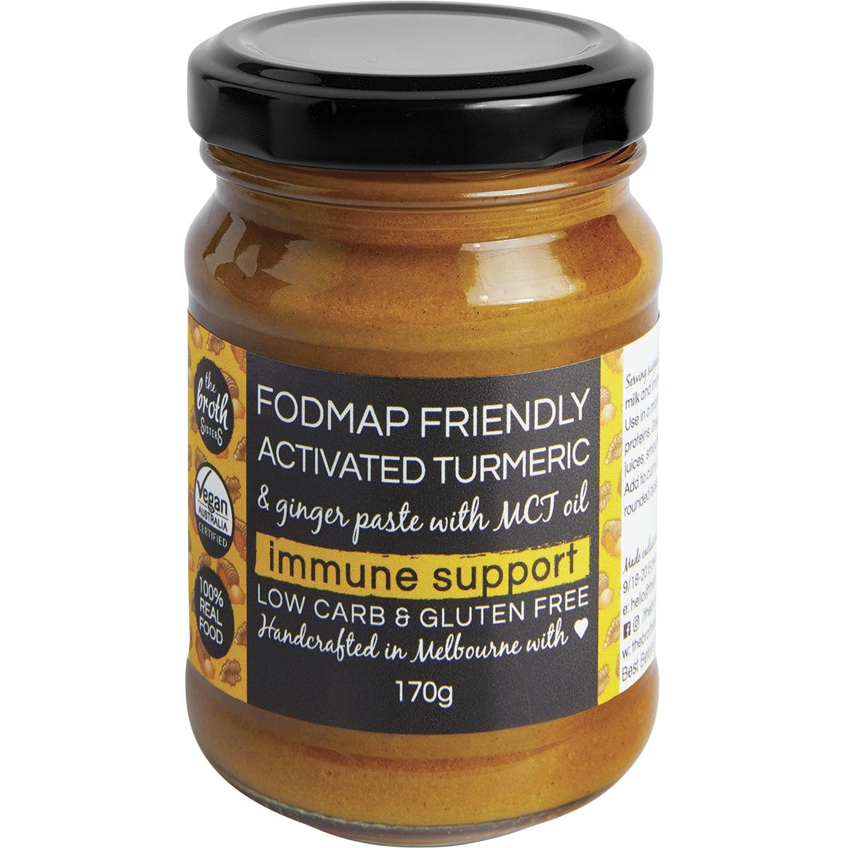 The Broth Sisters- Activated Turmeric & Ginger Paste with MCT Oil-170g