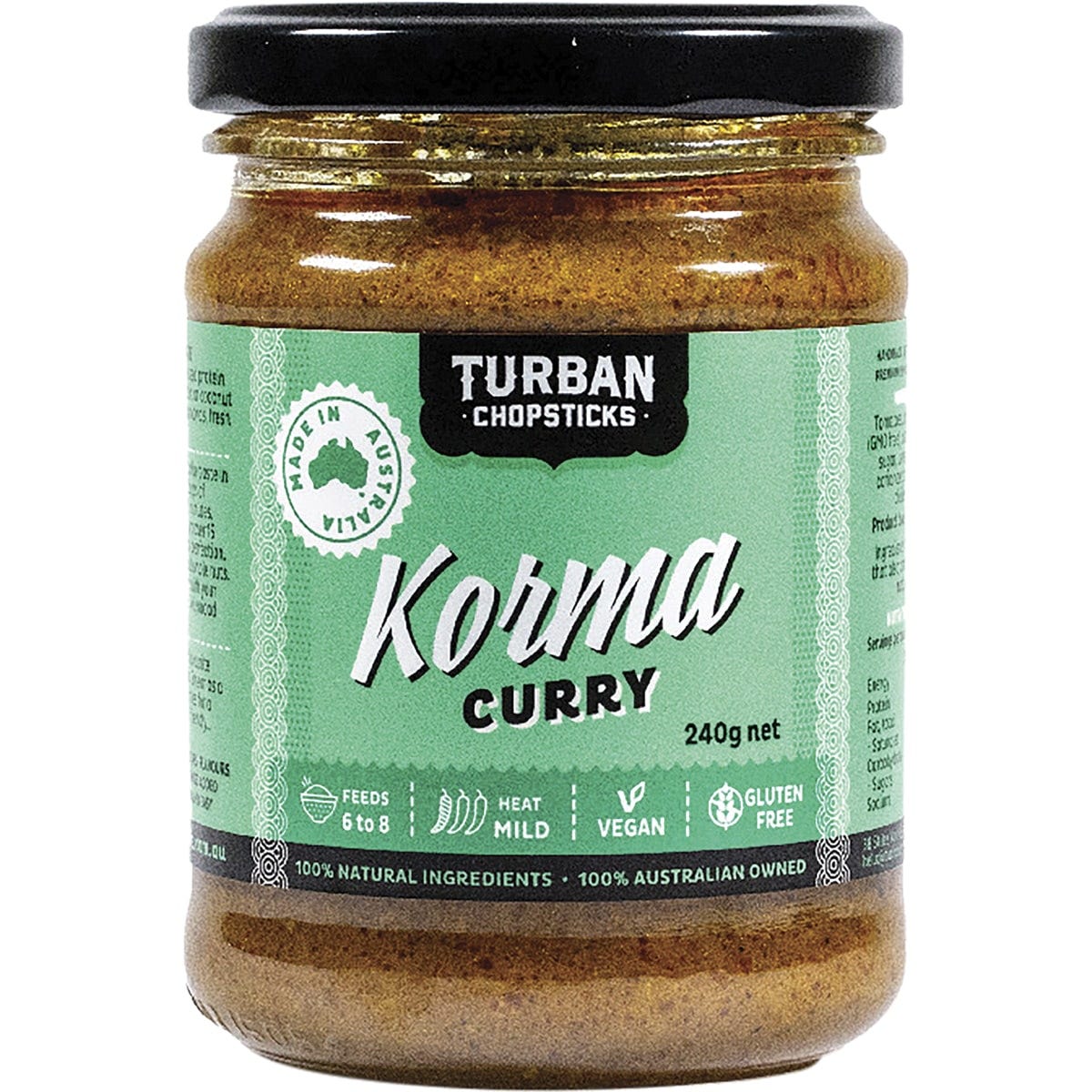 Turban Chopsticks- Curry Paste Korma Curry-240g