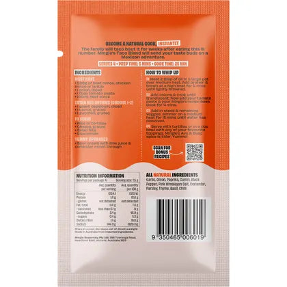 Mingle- Tacos All Natural Recipe Base-12x30g