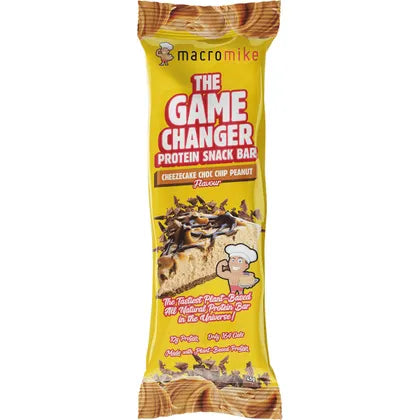 MACRO MIKE- The Game Changer Protein Bar Cheezecake Choc Peanut-12x45g