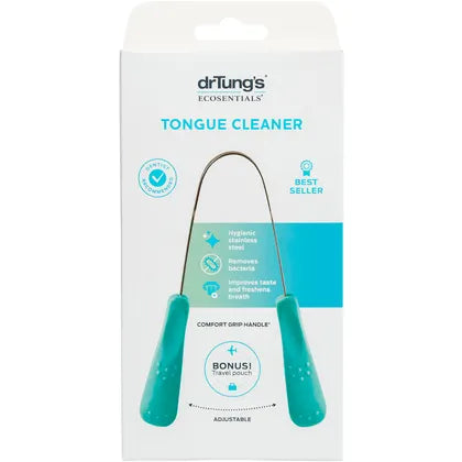 Dr Tung's- Tongue Cleaner Stainless Steel (Colour May Vary)
