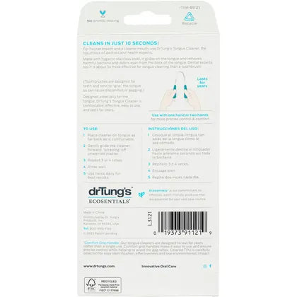 Dr Tung's- Tongue Cleaner Stainless Steel (Colour May Vary)