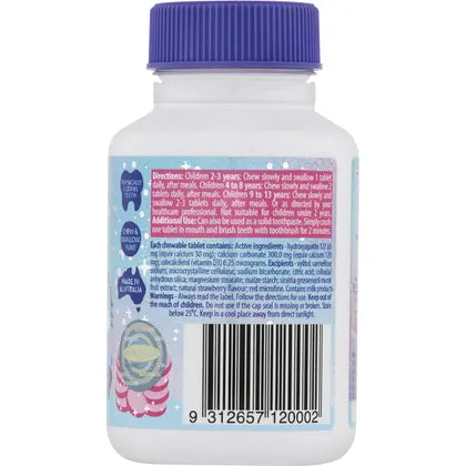 Jack N' Jill- Tooth Sparkles Tooth Cleaning Calcium Chews-3x60 Tabs