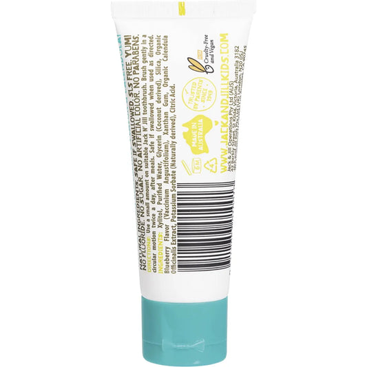 Jack N' Jill- Toothpaste Children Blueberry Fluoride Free-6x50g