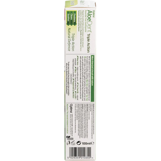 Aloe Dent- Toothpaste Fluoride Free Triple Action-100ml