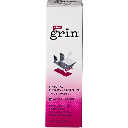 Grin- Toothpaste Kids Berry-Licious with Fluoride-70g