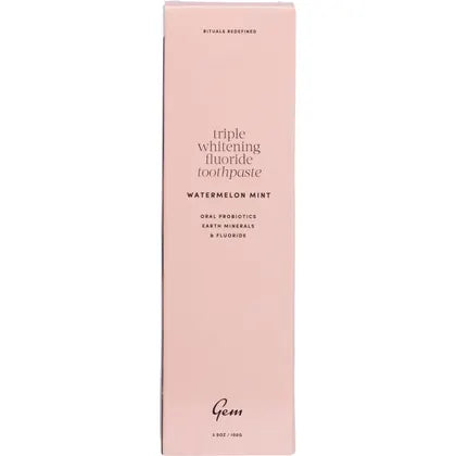 Gem- Toothpaste Triple Whitening Watermelon Mint-100g