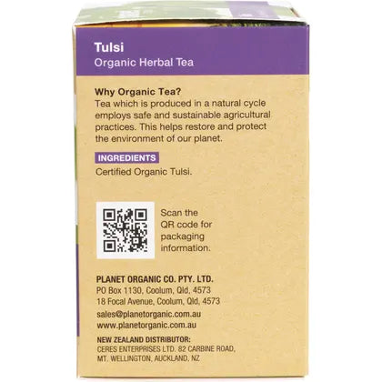 Planet Organic- Tulsi Herbal Tea Bags-25pk