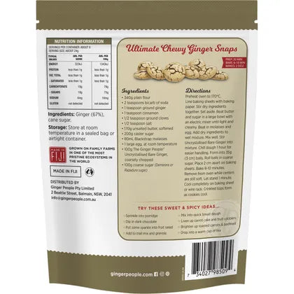 The Ginger People- Uncrystallised Bare Ginger-6x200g