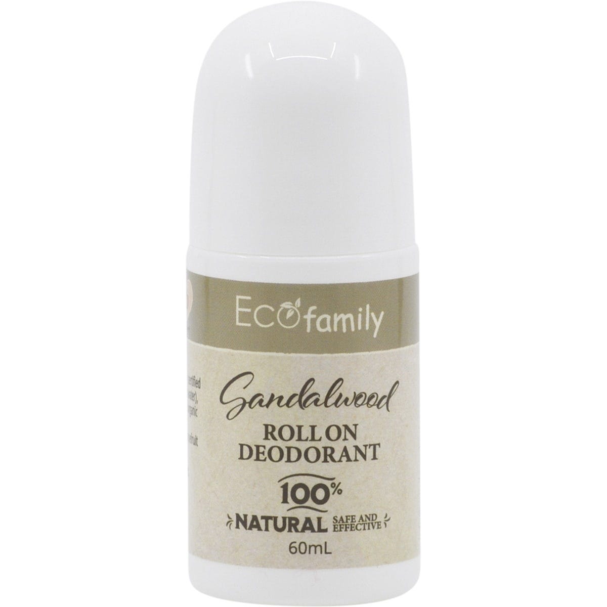 Vrindavan- Roll-On Deodorant Eco Family Sandalwood Aluminium Free-60ml