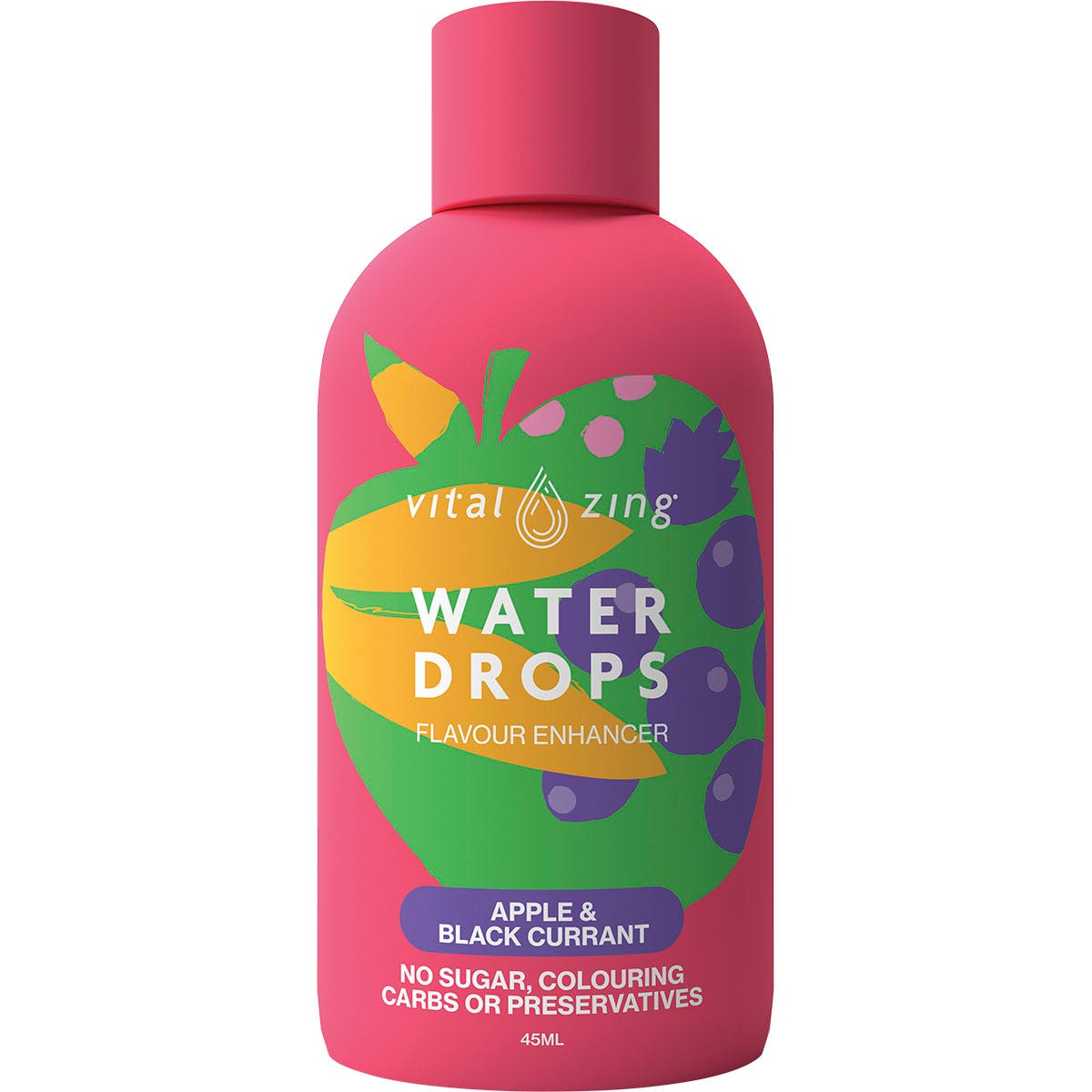 Vital Zing- Water Drops Apple & Blackcurrant-45ml