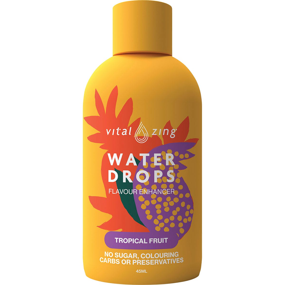 Vital Zing- Water Drops Tropical Fruit-45ml