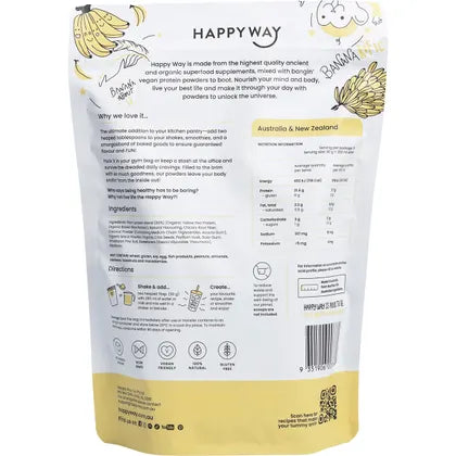 Happy Way- Vegan Protein Powder Banana-500g