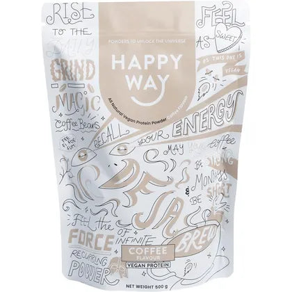 Happy Way- Vegan Protein Powder Coffee-500g