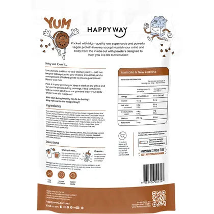 Happy Way- Vegan Protein Powder Cookies & Cream-500g