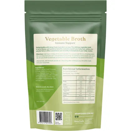 Hemp Foods Australia- Vegetable Broth Immunity Support-112g