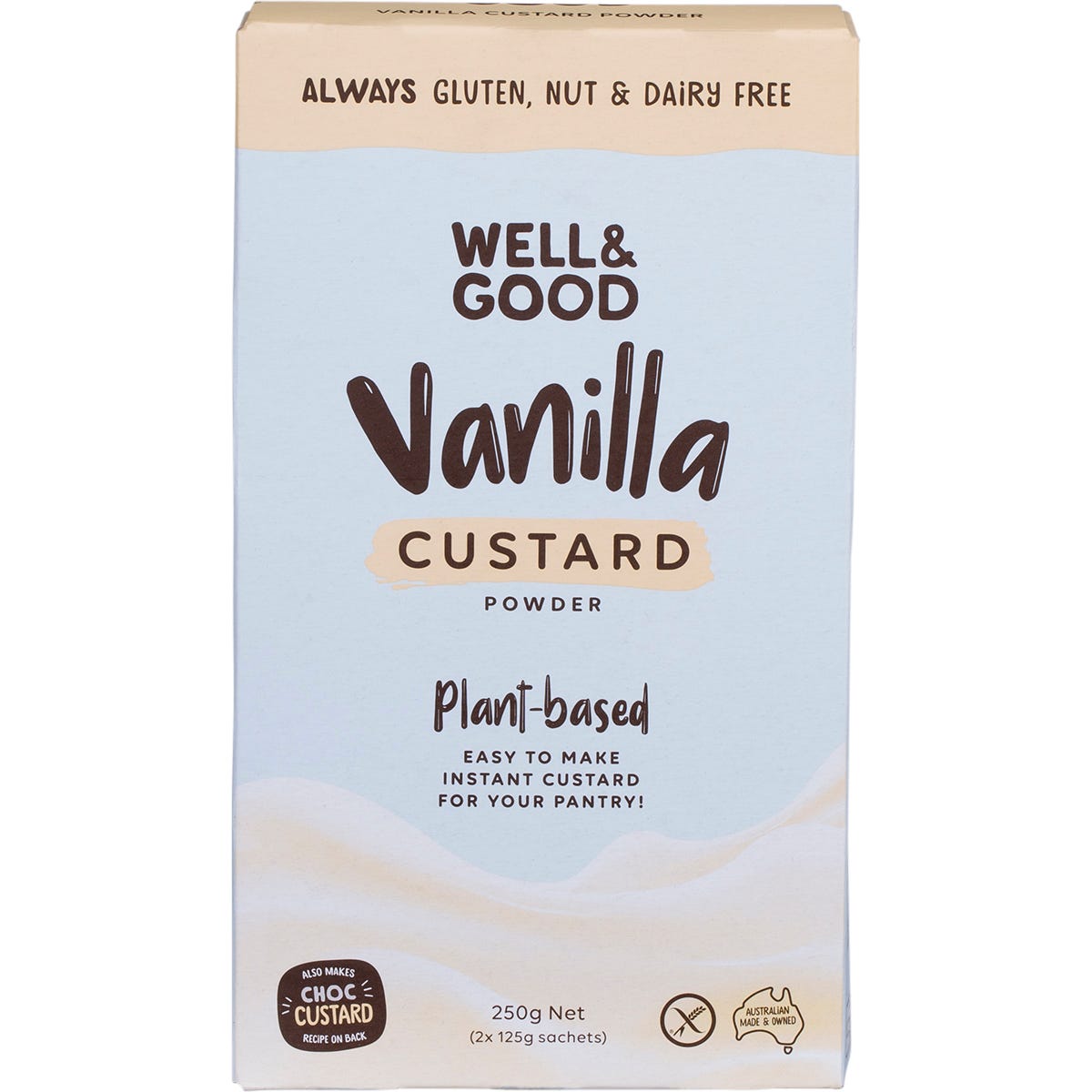 Well & Good- Plant Based Vanilla Custard Powder-250g