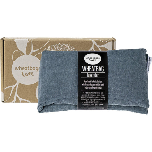 Wheatbags Love- Wheatbag Luxe Linen Slate Lavender Scented