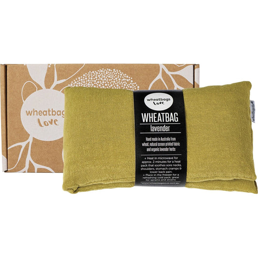 Wheatbags Love- Wheatbag Luxe Linen Pistachio Lavender Scented