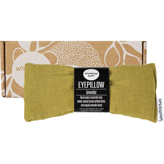 Wheatbags Love- Eyepillow Luxe Linen Pistachio Lavender Scented