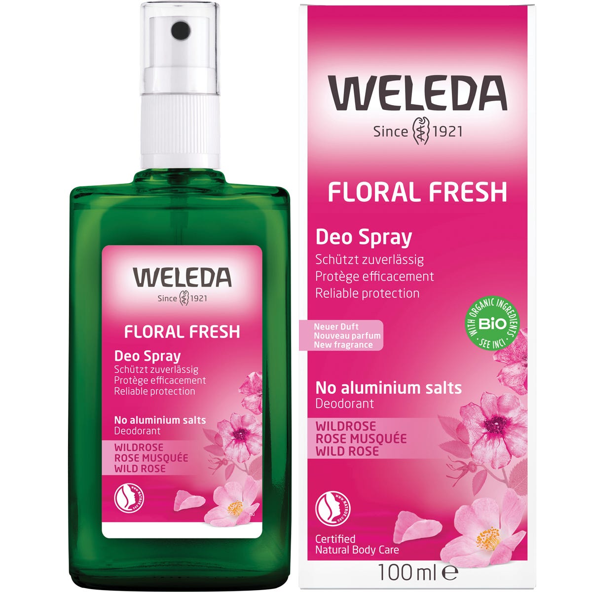 Weleda- Deo Spray Floral Fresh Wild Rose-100ml