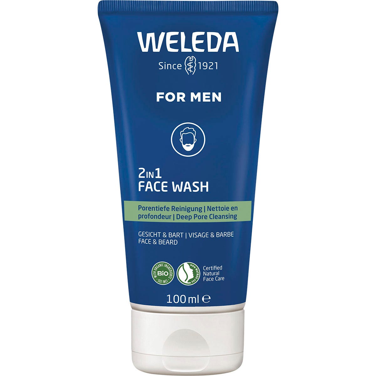 Weleda- 2 in 1 Face Wash Men-100ml