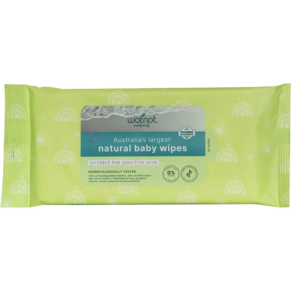 Wotnot- Natural Baby Wipes for Case Refill Pack-20pk