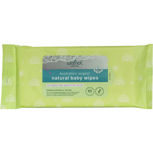 Wotnot- Natural Baby Wipes for Case Refill Pack-20pk