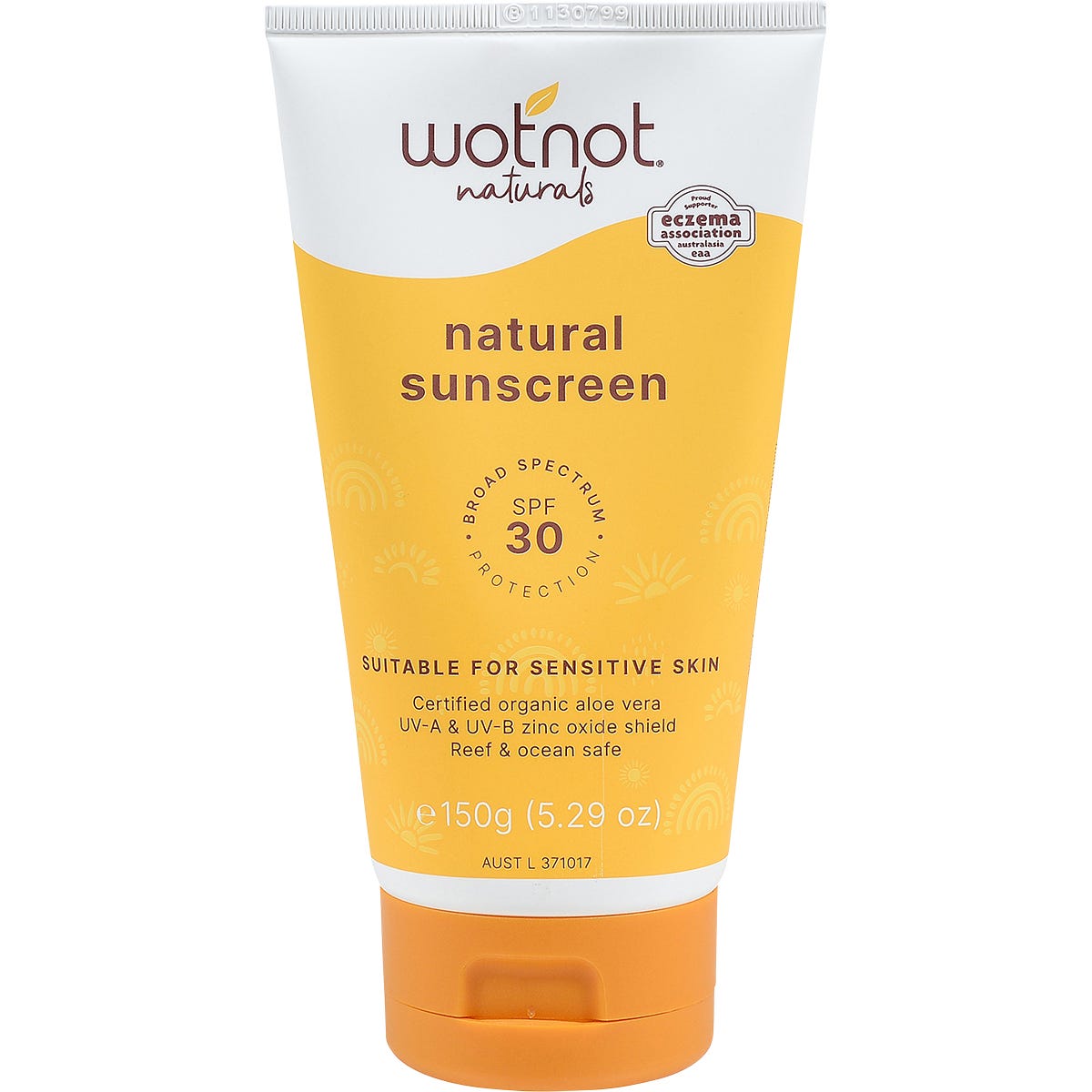 Wotnot- Natural Sunscreen SPF 30 Suitable For Sensitive Skin-150g