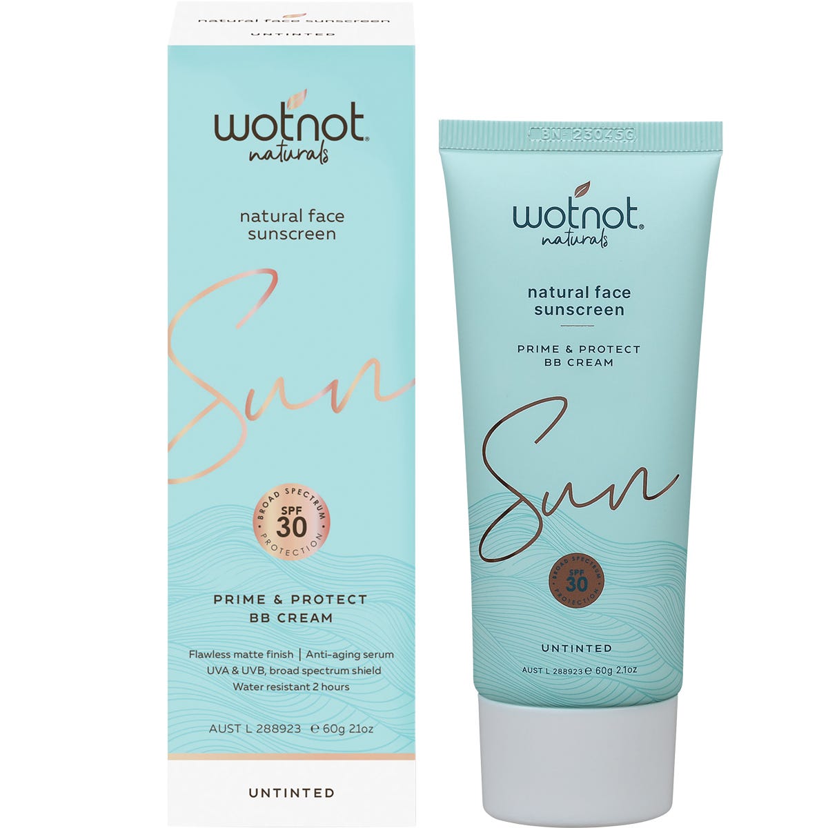 Wotnot- Natural Face Sunscreen 30 SPF Untinted BB Cream-60g