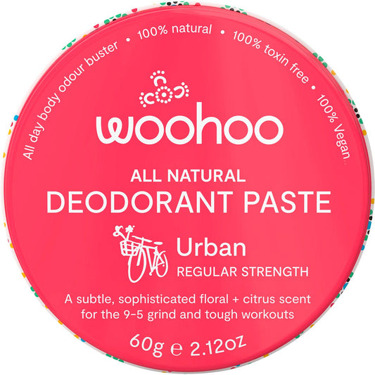 Woohoo Body- Deodorant Paste Tin Urban Regular Strength-60g