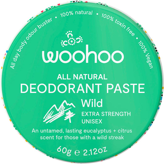 Woohoo Body- Deodorant Paste Tin Wild Extra Strength-60g