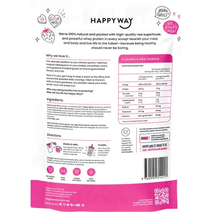 Happy Way- Whey Protein Powder Berry-500g