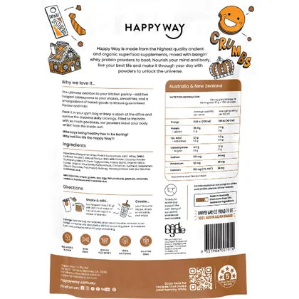 Happy Way- Whey Protein Powder Caramel Biscuit-500g