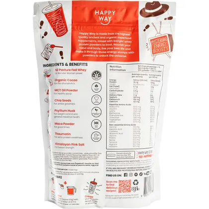 Happy Way- Whey Protein Powder Chocolate Hazelnut-500g