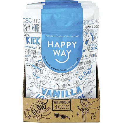 Happy Way- Whey Protein Powder Vanilla-6x60g