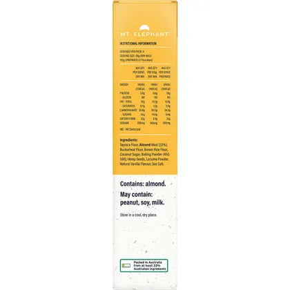 Mt. Elephant- Wholefood Pancake Mix Very Vanilla-230g
