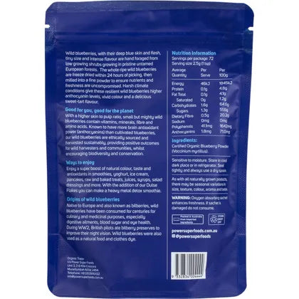 Power Super Foods- Wild Blueberry Powder-180g