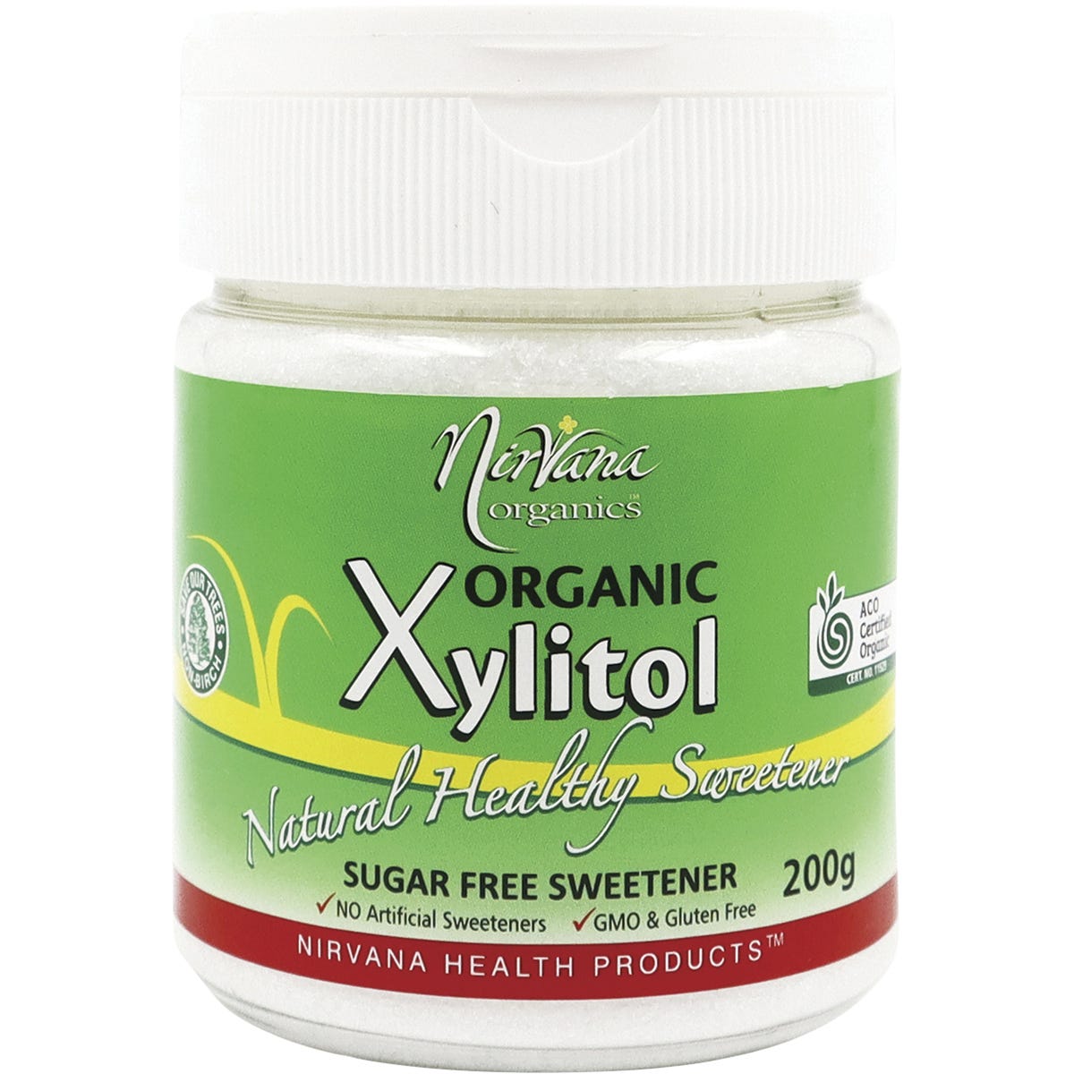 Nirvana Organics- Xylitol Certified Organic Refillable Shaker-200g