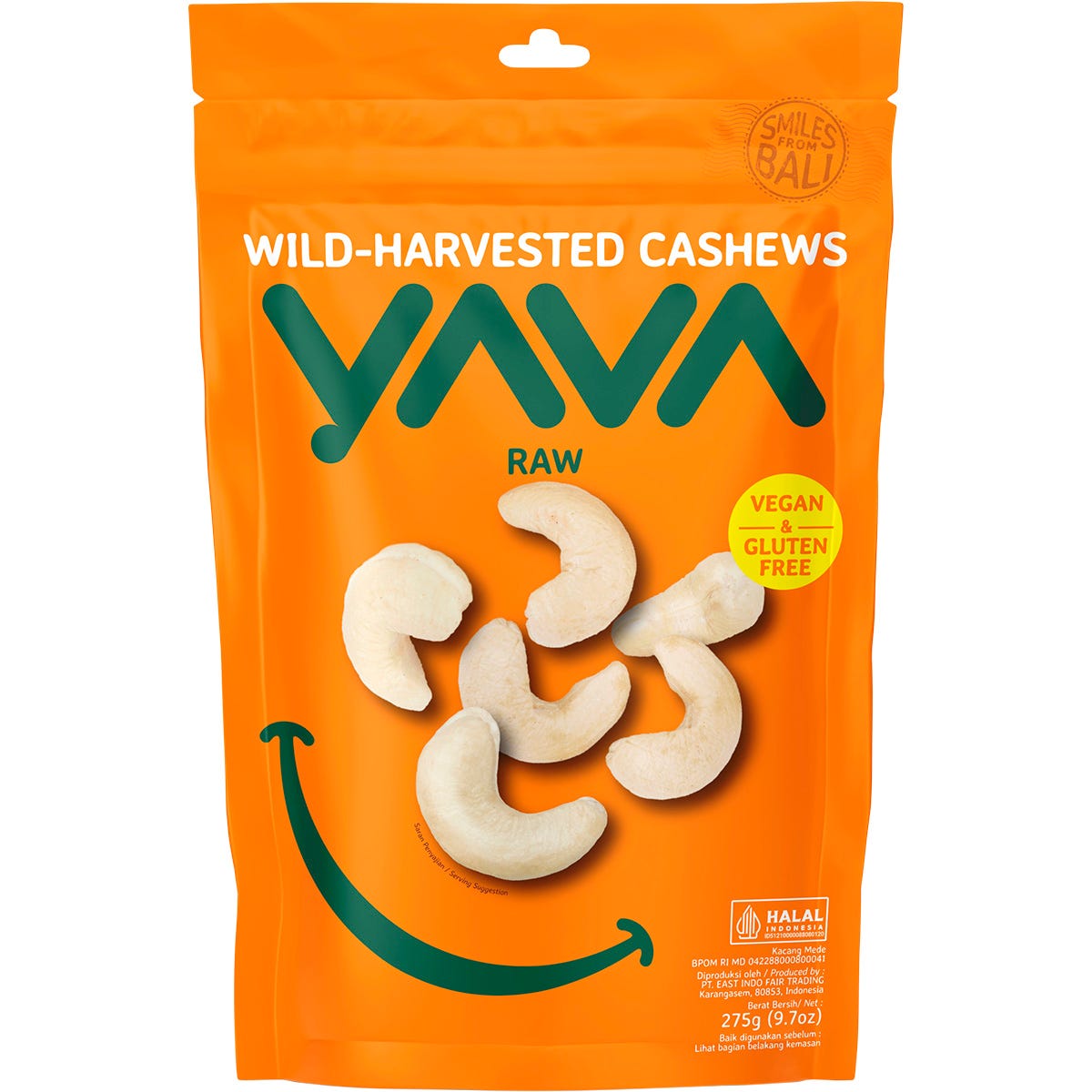 YAVA- Wild-Harvested Cashews Raw-275g