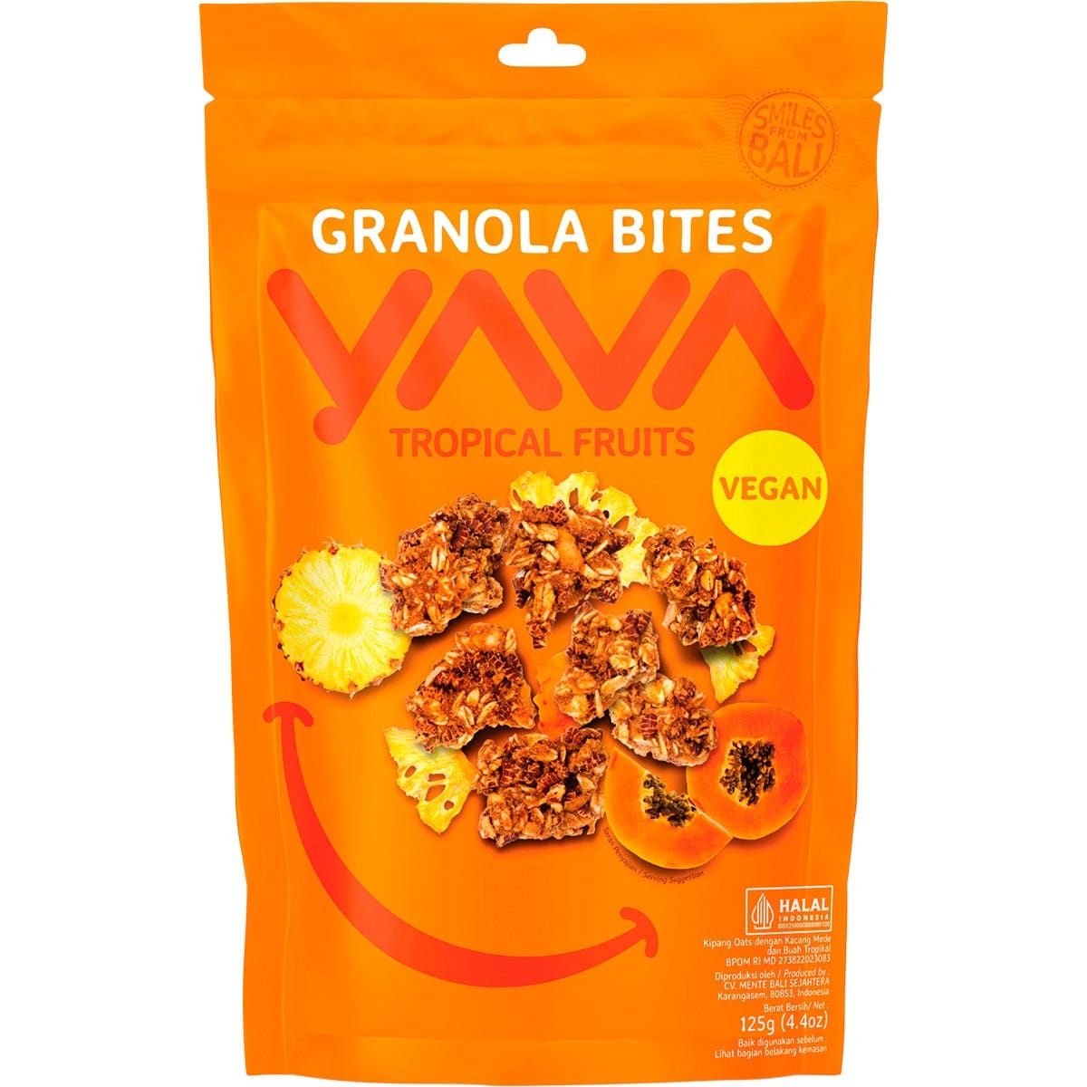 YAVA- Granola Bites Tropical Fruits-125g