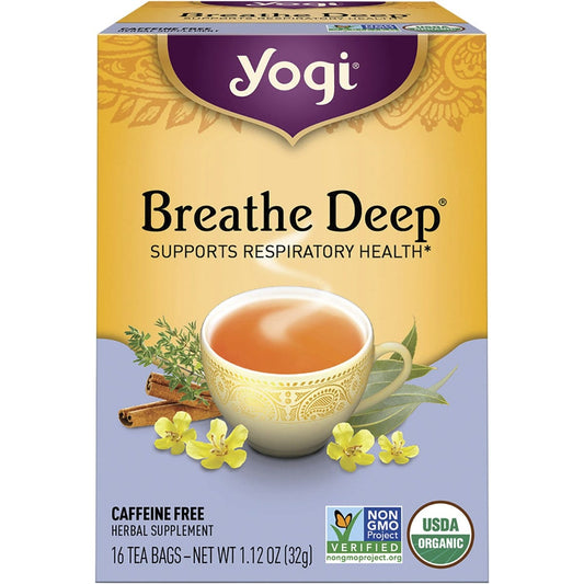 Yogi Tea- Herbal Tea Bags Breathe Deep-16pk