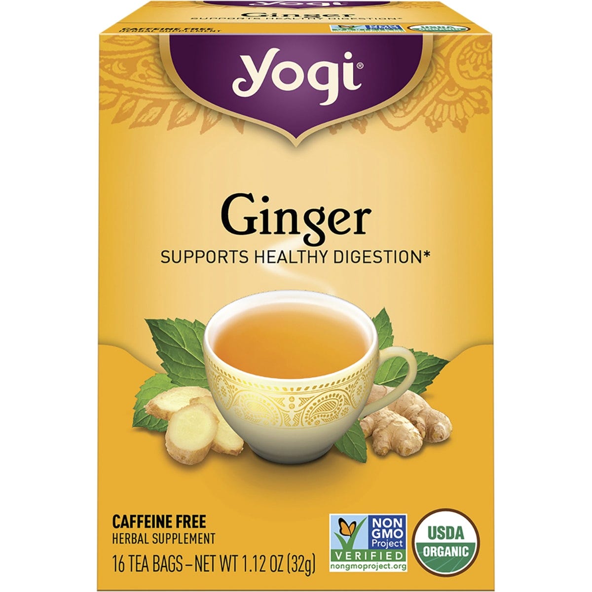 Yogi Tea- Herbal Tea Bags Ginger-16pk
