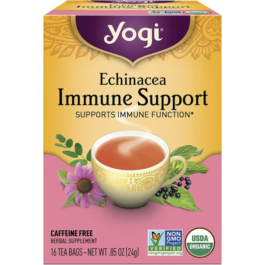 Yogi Tea- Herbal Tea Bags Echinacea Immune Support-16pk