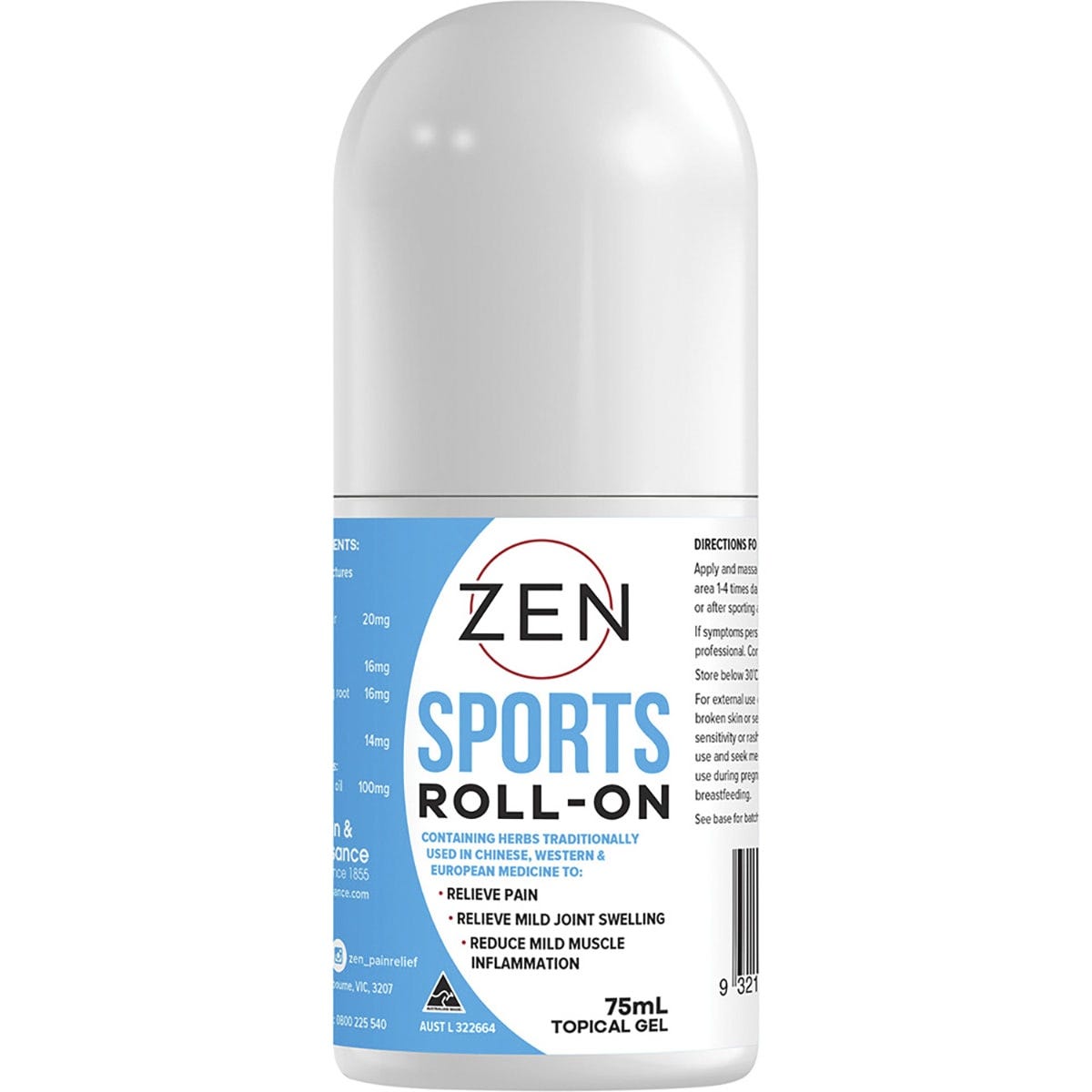 Martin & Pleasance- Zen Sports Roll-On-75ml