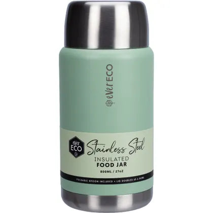 Ever Eco- Insulated Stainless Steel Food Jar Sage-800ml