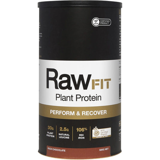 Amazonia- RawFit Plant Protein Perform & Recover Rich Chocolate-500g