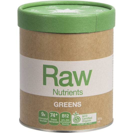 Amazonia- Raw Nutrients Greens Mint & Vanilla-300g